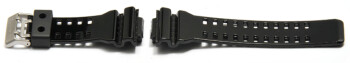 Uhrenarmband Casio für GA-110HC-1, GA-110HC, Kunststoff, schwarz, glänzend