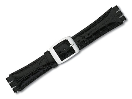 Uhrenarmband - Leder - passend für Swatch - 19/20mm...
