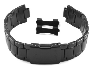 Uhrenarmband Casio für EQW-M600DC, EQW-M600DC-1A, Edelstahl, schwarz