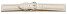 Uhrenarmband - gepolstert - HighTech Material - Textiloptik - weiß 22mm Gold