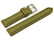 Uhrenarmband - gepolstert - HighTech Material - Textiloptik - grün 20mm Stahl