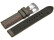 Uhrenarmband - Breitdorn - HighTech - Textiloptik - grau - rote u. schwarze Naht 20mm