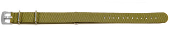 Uhrenarmband - NATO - HighTech Material - Textiloptik - grün 24mm