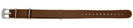 Uhrenarmband - NATO - HighTech Material - Textiloptik - braun 22mm