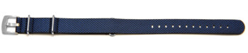 Uhrenarmband - NATO - HighTech Material - Textiloptik - blau 22mm