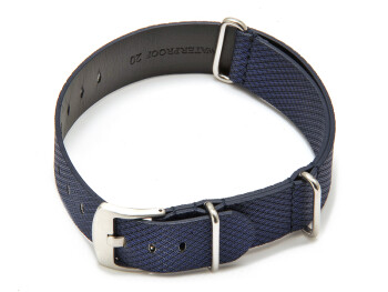 Uhrenarmband - NATO - HighTech Material - Textiloptik - blau 22mm