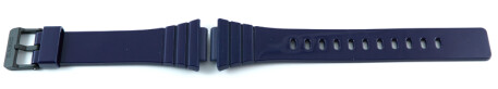Casio dunkelblaues Ersatz-Uhrenarmband für W-215H, Kunststoff, glänzend