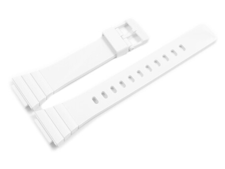 Casio Uhrband in weiß für W-215H, Kunststoff - Glanzoptik