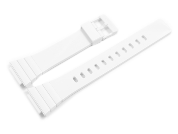 Casio Uhrband in weiß für W-215H, Kunststoff - Glanzoptik