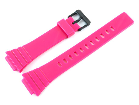 pinkfarbenes Ersatzband Casio für W-215H aus glänzendem Kunststoff