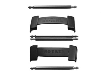 Casio Ersatzteile End Links grau + Federstege f.Resinarmband PRW-2500-1 PRG-250 PRW-2000A-1 PRW-5000Y