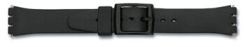 Uhrenarmband - Kunststoff - passend für Swatch - schwarz...