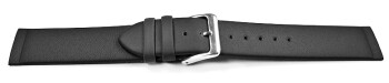 Uhrenarmband für verschraubten Bandanstoß - schwarz - 24mm - Leder