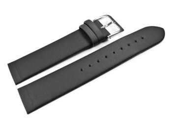 Uhrenarmband Leder - für Uhren mit verschraubtem Bandanstoß - schwarz 22mm Stahl