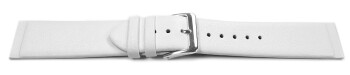 Uhrenarmband Leder - für Uhren mit verschraubtem Bandanstoß - weiß 12mm Gold