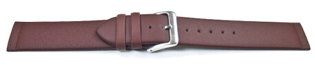 Uhrenarmband Leder - für Uhren mit verschraubtem Bandanstoß - braun 18mm Stahl