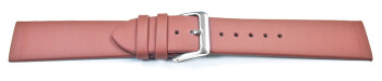 Uhrenarmband Leder - für Uhren mit verschraubtem Bandanstoß - terracotta 16mm Gold