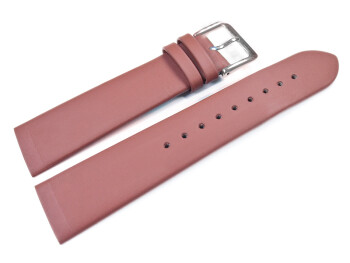 Uhrenarmband Leder - für Uhren mit verschraubtem Bandanstoß - terracotta 16mm Gold