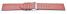 Uhrenarmband Leder - für Uhren mit verschraubtem Bandanstoß - terracotta 16mm Gold