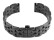 Edelstahl Metall Uhrenarmband Butterfly massiv schwarz PVD 18mm 20mm 22mm