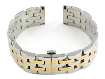 Edelstahl Metall - Butterfly - massiv - bicolor - 18mm