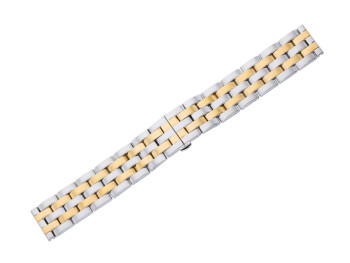 Edelstahl Metall - Butterfly - massiv - bicolor - 18mm