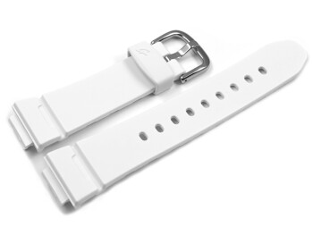 Uhrenarmband Casio in weiß für BG-5606-7, BG-5606 aus Kunststoff