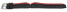 Lotus Uhrarmband Kautschuk, schwarz-roter Streifen f. 18103/2, 18103/3, 18103