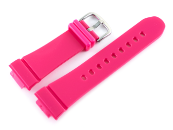 Ersatzarmband Casio Kunststoff pink glänzend...