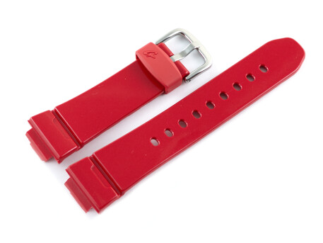 Ersatz-Uhrenarmband Casio rot glänzend für BG-5600SA-4, BG-5600SA, BG-5600, Resin