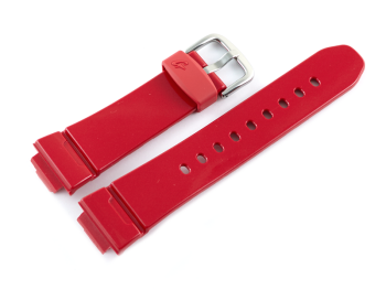 Ersatz-Uhrenarmband Casio rot glänzend für...