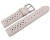 Uhrenarmband - Leder - Style - zartrosa - 16mm Stahl