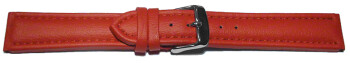 Uhrenband - gepolstert - Wasserfest - HiTech  Material - rot 26mm Stahl