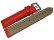 Uhrenband - gepolstert - Wasserfest - HiTech  Material - rot 26mm Stahl