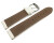 Uhrenband - gepolstert - Wasserfest - HiTech  Material - weiß 24mm Gold