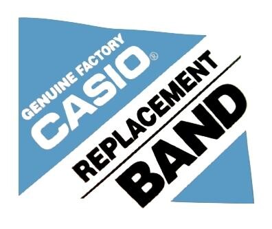 Ersatz-Armband Casio für BGA-120C-7, Resin/Metall, Composite, weiß