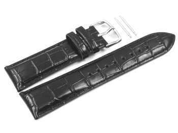 Casio Leder-Uhrenarmband schwarz für EFR-547L-1, EFR-547L