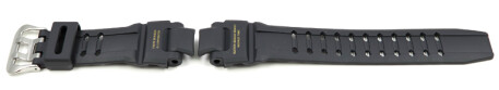 Ersatzarmband Casio Kunststoff schwarz goldfarbene Schrift f. GA-1100-9, GA-1100