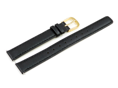 Casio Uhrenband Leder schwarz f. LA670WEGL-1, LA670WEGL-1EF