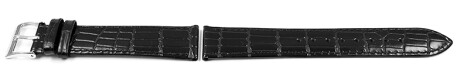 Lederband Festina in schwarz mit Krokoprägung F6806