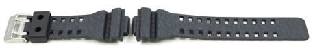 Uhrenarmband Casio matt schwarz grau meliert GA-110HT-1 GA-110HT aus Kunststoff