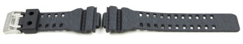 Uhrenarmband Casio matt schwarz grau meliert GA-110HT-1...