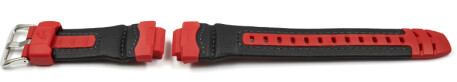 Uhrenarmband Casio Kunststoff rot/schwarz für AW-591RL-4A