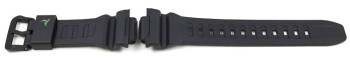 Ersatz-Uhrenarmband Casio schwarz Logo grün STL-S110H-1B, STL-S110H-1C