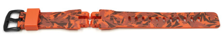 Ersatzarmband Casio camouflage orange PRG-300CM PRG-300CM-4 aus Kunststoff