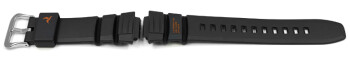 Casio Ersatzarmband schwarz/Schrift orangerot für STB-1000-4, STB-1000 aus Resin