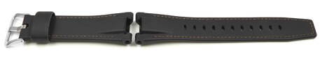 Leder Uhrenarmband Casio schwarz GST-W120L, GST-W120L-1A