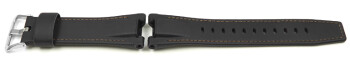 Leder Uhrenarmband Casio schwarz GST-W120L, GST-W120L-1A