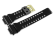Casio Kunststoff Uhrenarmband schwarz glänzend GA-710GB-1A, GA-710GB goldfarbene Schließe