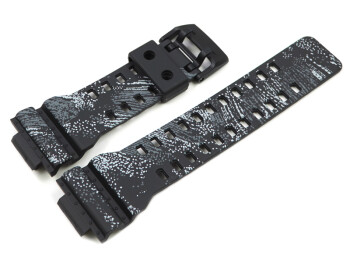 Casio Resin Uhrenarmband Textur-Muster in schwarz f....